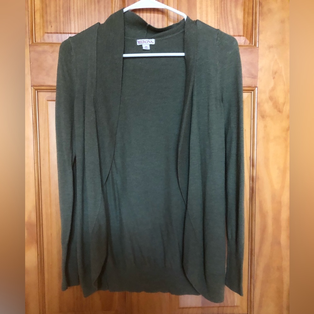 Merona green cardigan